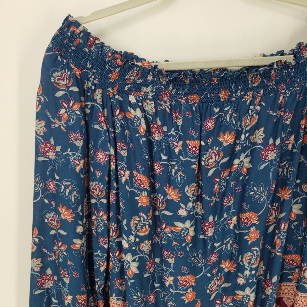 Beachlunchlounge Boho Floral Off the‎ Shoulder Blouse Top - Picture 4 of 8